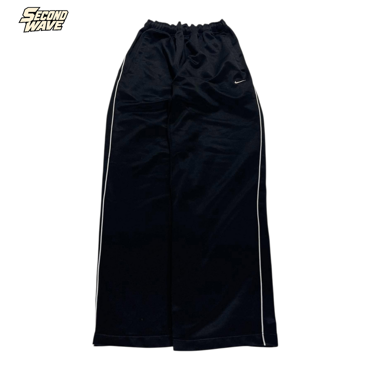 Y2K NIKE BLACK/WHITE TRACK PANTS¹² (S - M)