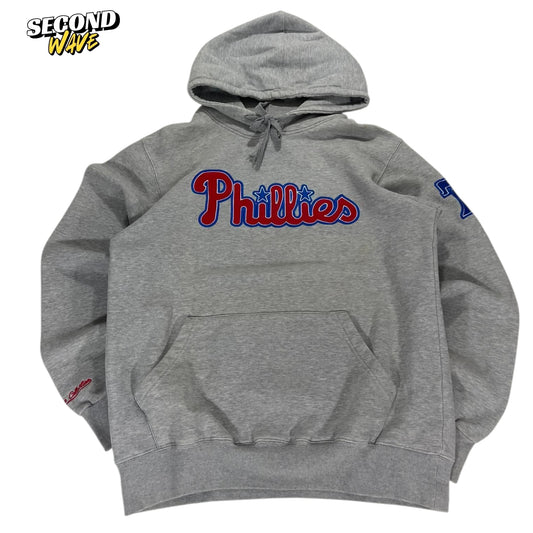VINTAGE GREY PHILADELPHIA PHILLIES HOODIE (XL)