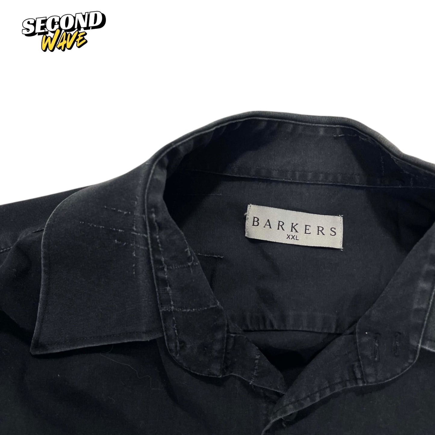 CLASSIC BARKERS BLACK BUTTON UP SHIRT (XL)