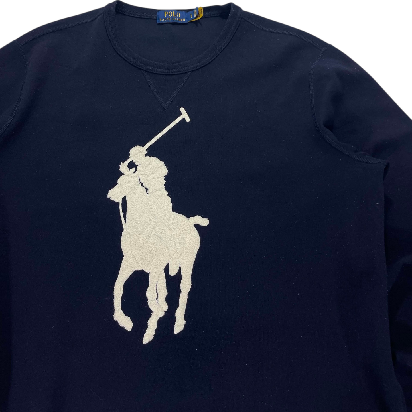 BIG PONY POLO RALPH LAUREN NAVY BLUE CREWNECK (L)