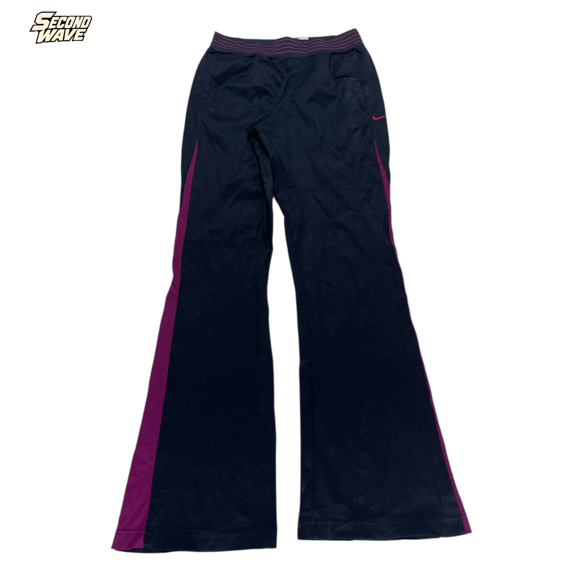NIKE BLACK/PURPLE TRACK PANTS⁴ (S - M)