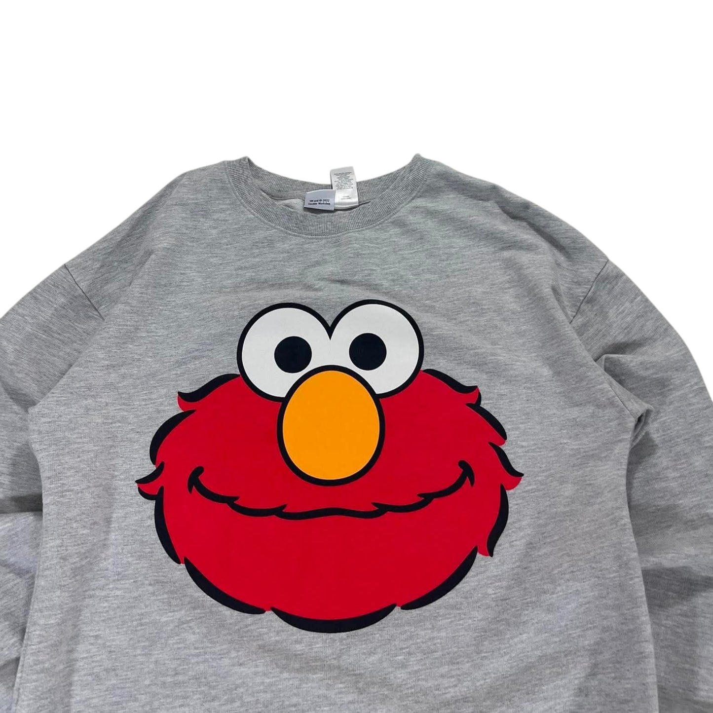 SESAME STREET ELMO GREY CREWNECK (S-M)
