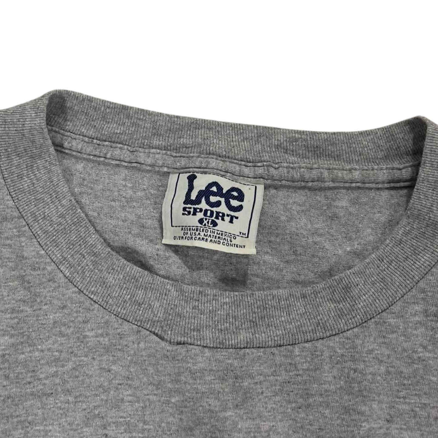 VINTAGE TRASHED VIBES LEE SPORT CAROLINA PANTHERS GREY TEE (XL)
