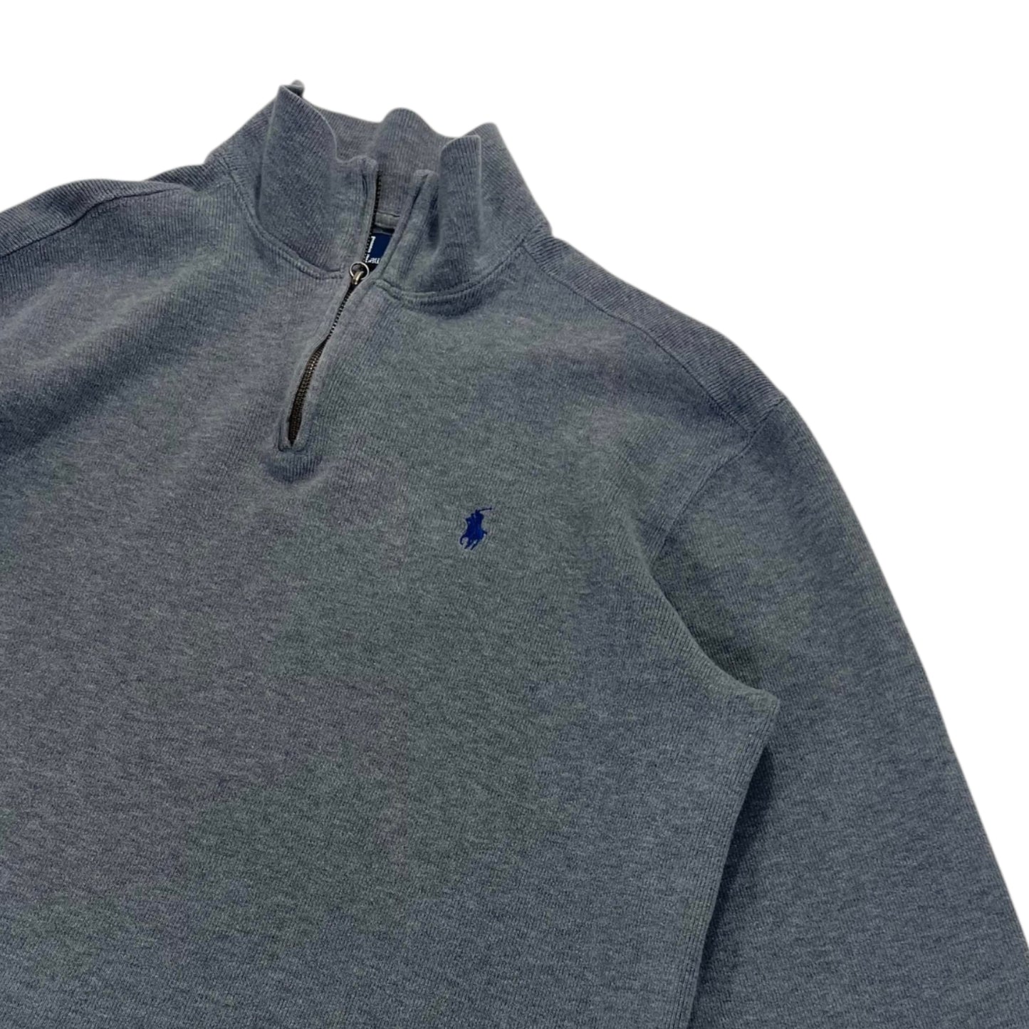 POLO RALPH LAUREN GRAY QUARTER ZIP (L)
