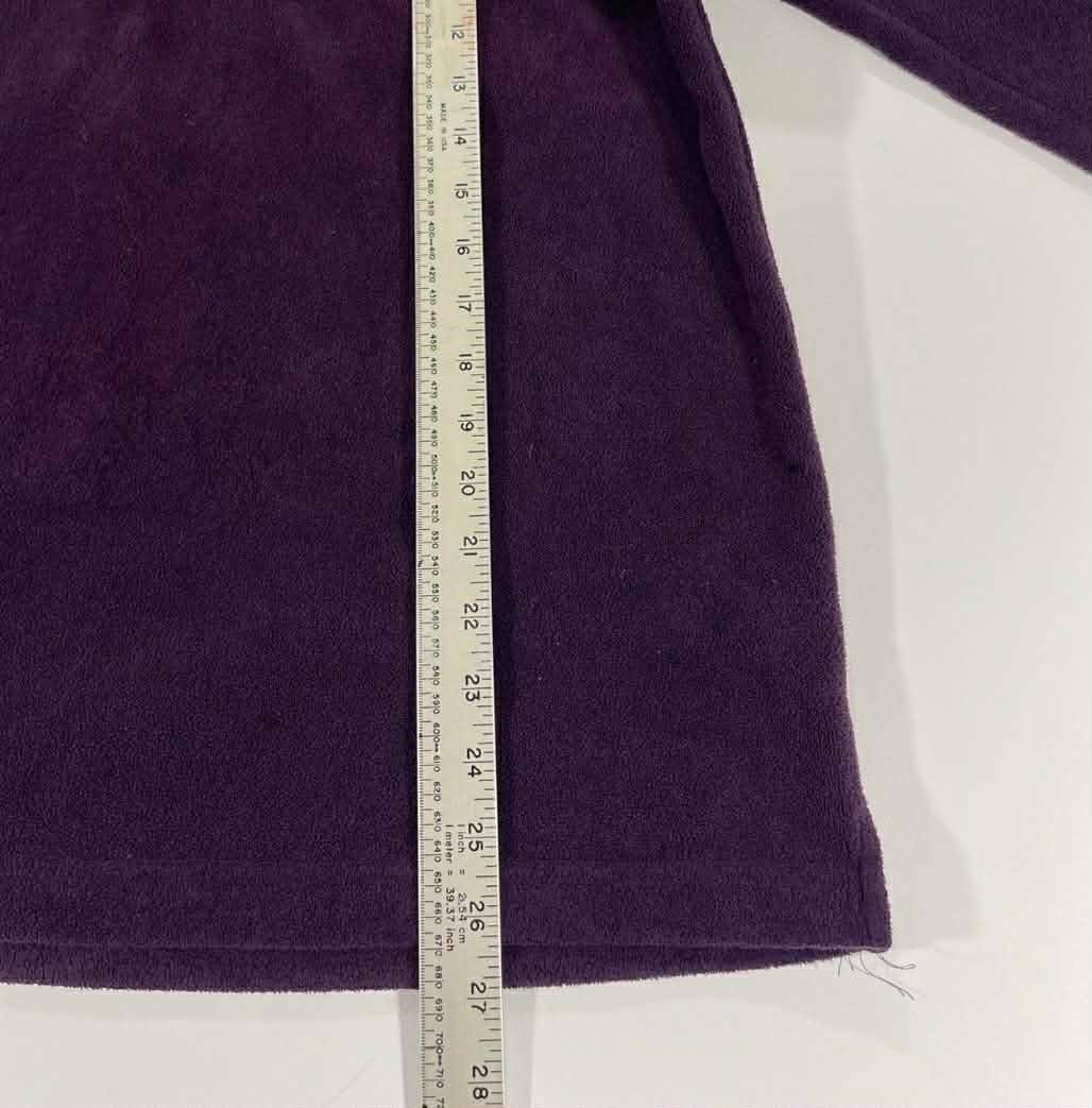 Y2K SWAZI PURPLE QUARTER ZIP FLEECE (L)