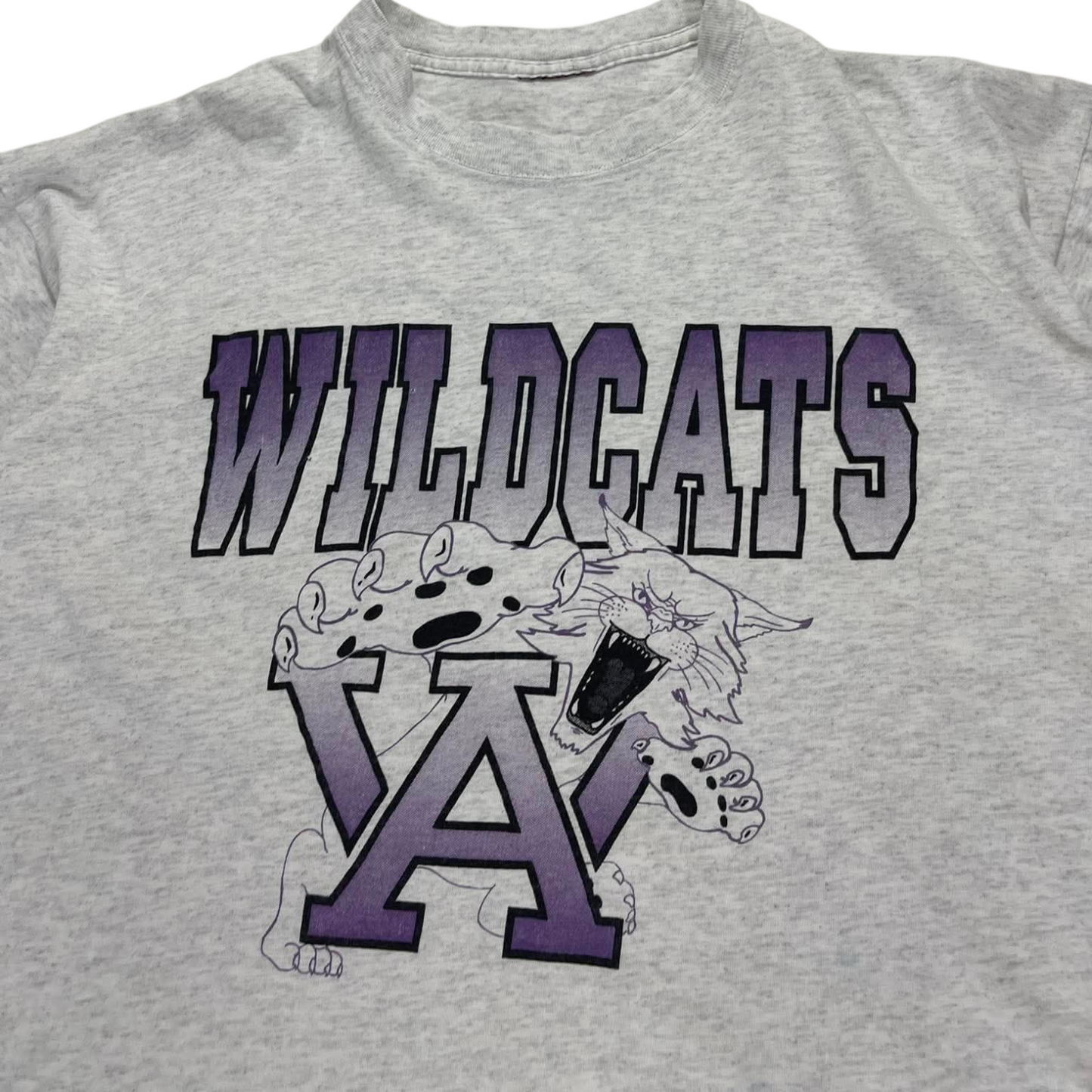 90s GREY WILDCATS T-SHIRT (L)