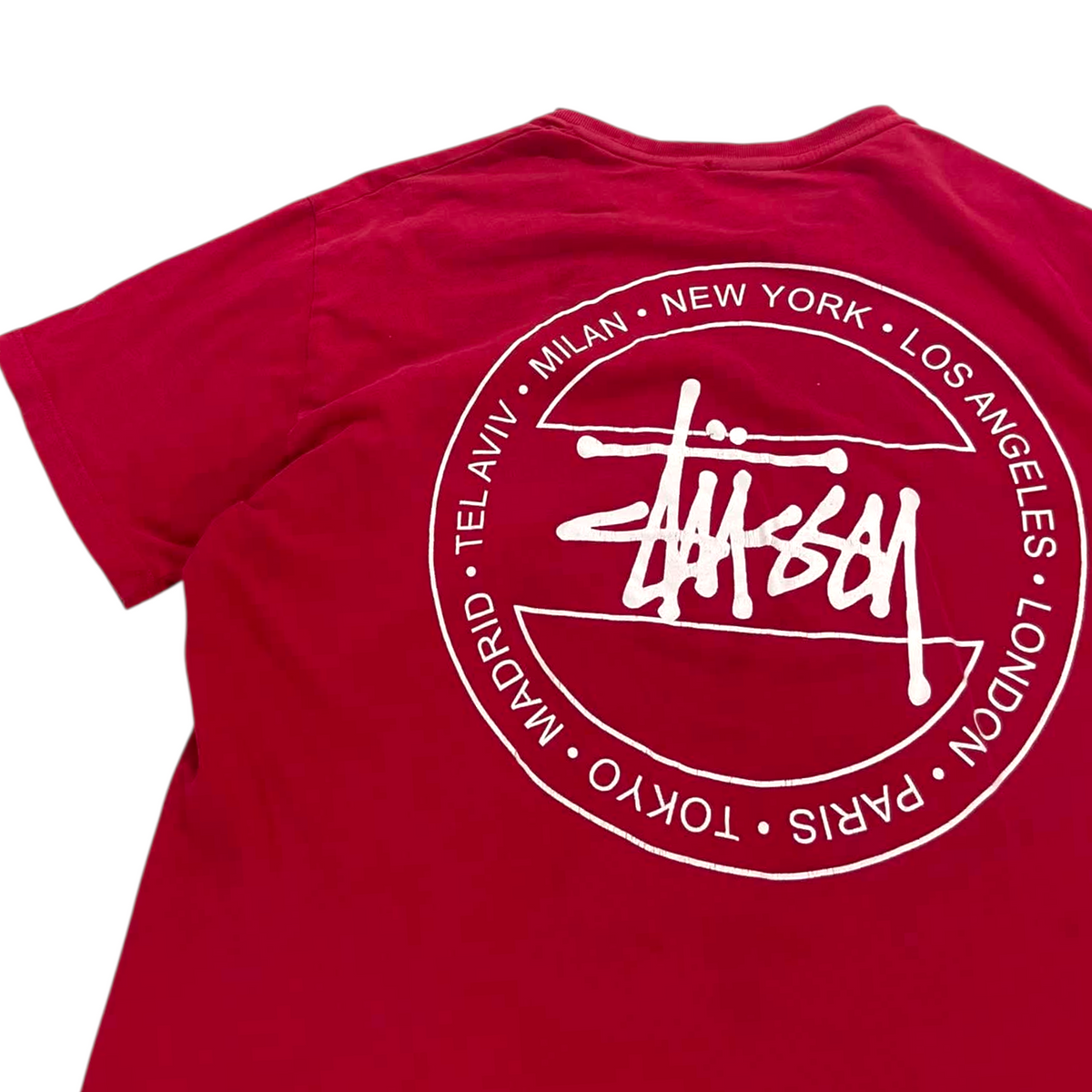 STÜSSY RED T-SHIRT (M)