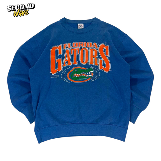 90s FLORIDA GATORS BLUE CREWNECK SWEATSHIRT (M)