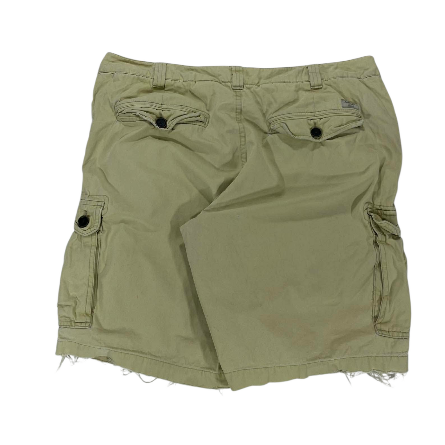 VINTAGE TIMBERLAND KHAKI CARGO SHORTS WITH ADJUSTABLE WAIST AND POCKETS (38)