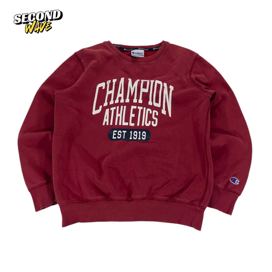 CHAMPION RED CREWNECK (Junior 12 YEARS)