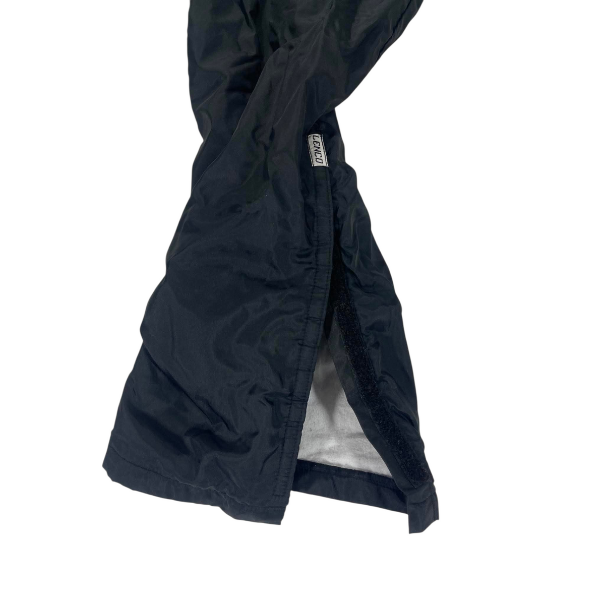 BLACK VINTAGE 90S LENCO TRACK PANTS (S-M)