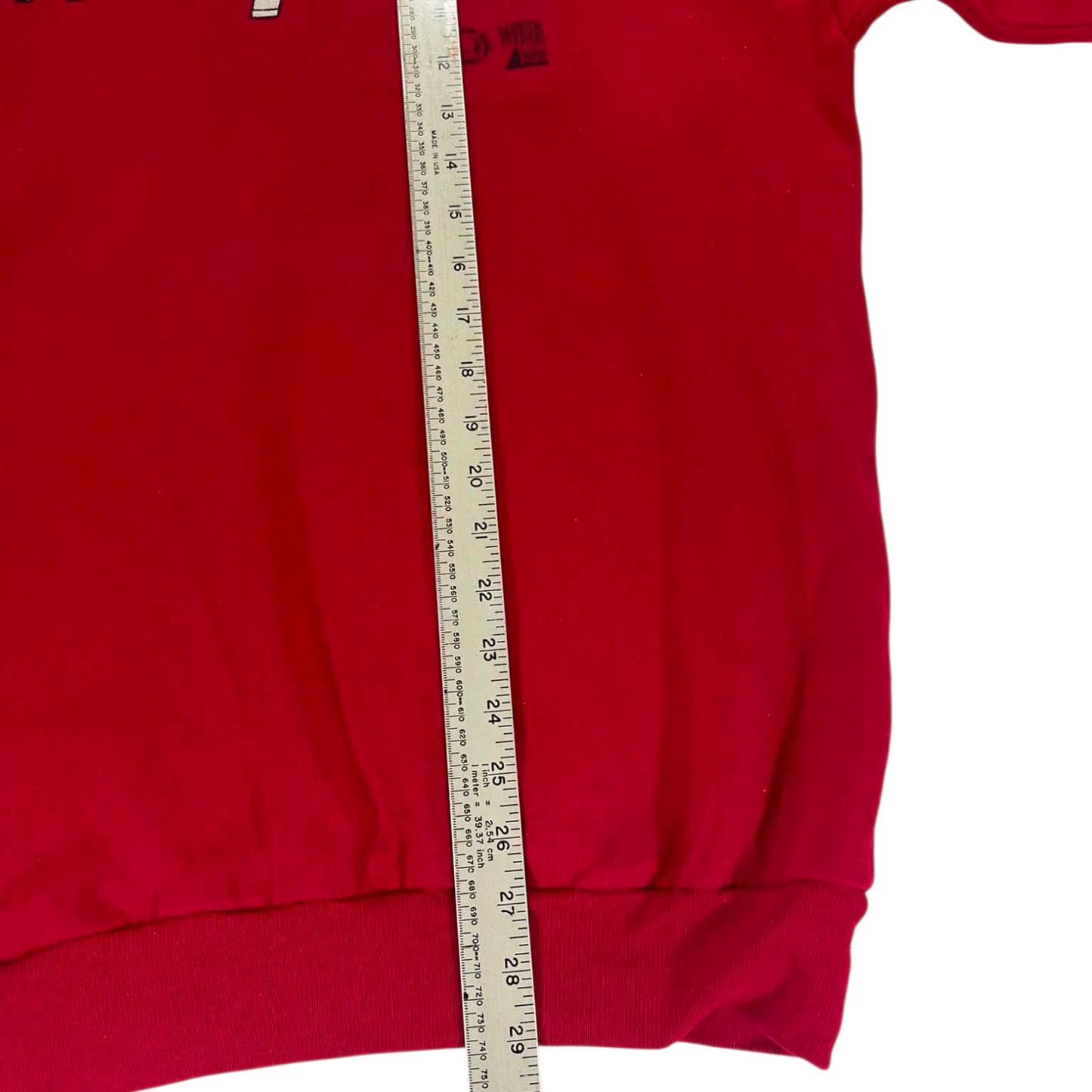 WISCONSIN BADGERS RED CREWNECK SWEATSHIRT (L)