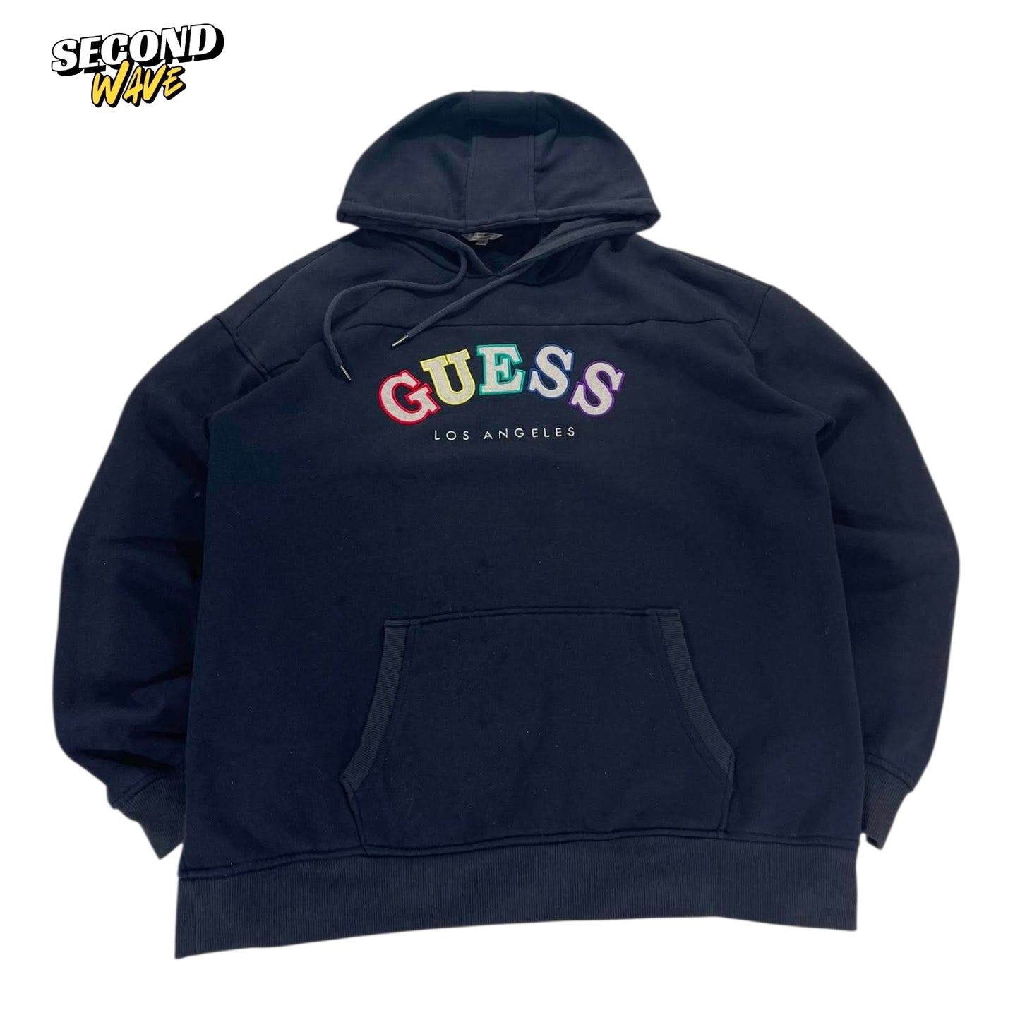 GUESS LOS ANGELES NAVY BLUE HOODIE (XL)