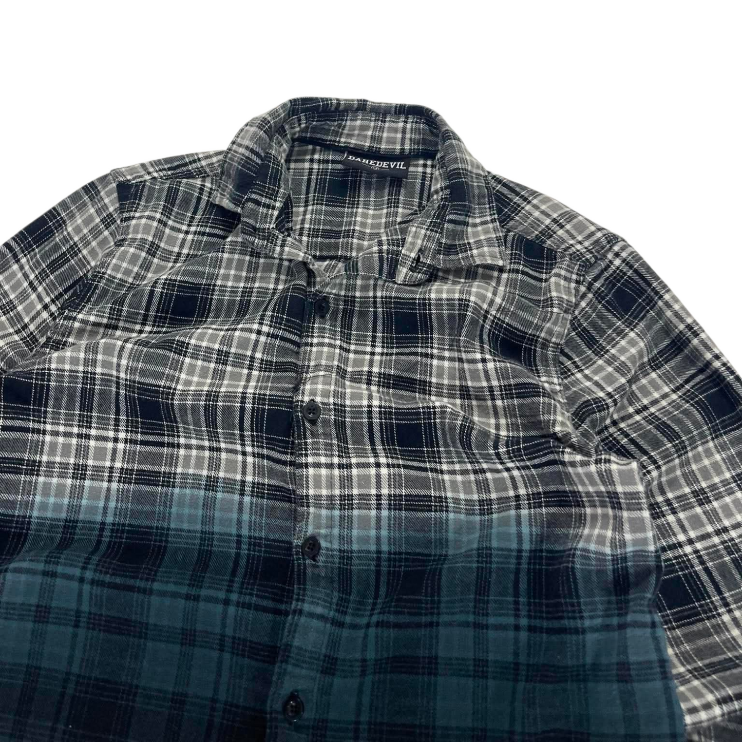 Y2K DAREDEVIL PLAID GREY & BLUE PLAID BUTTON (12)