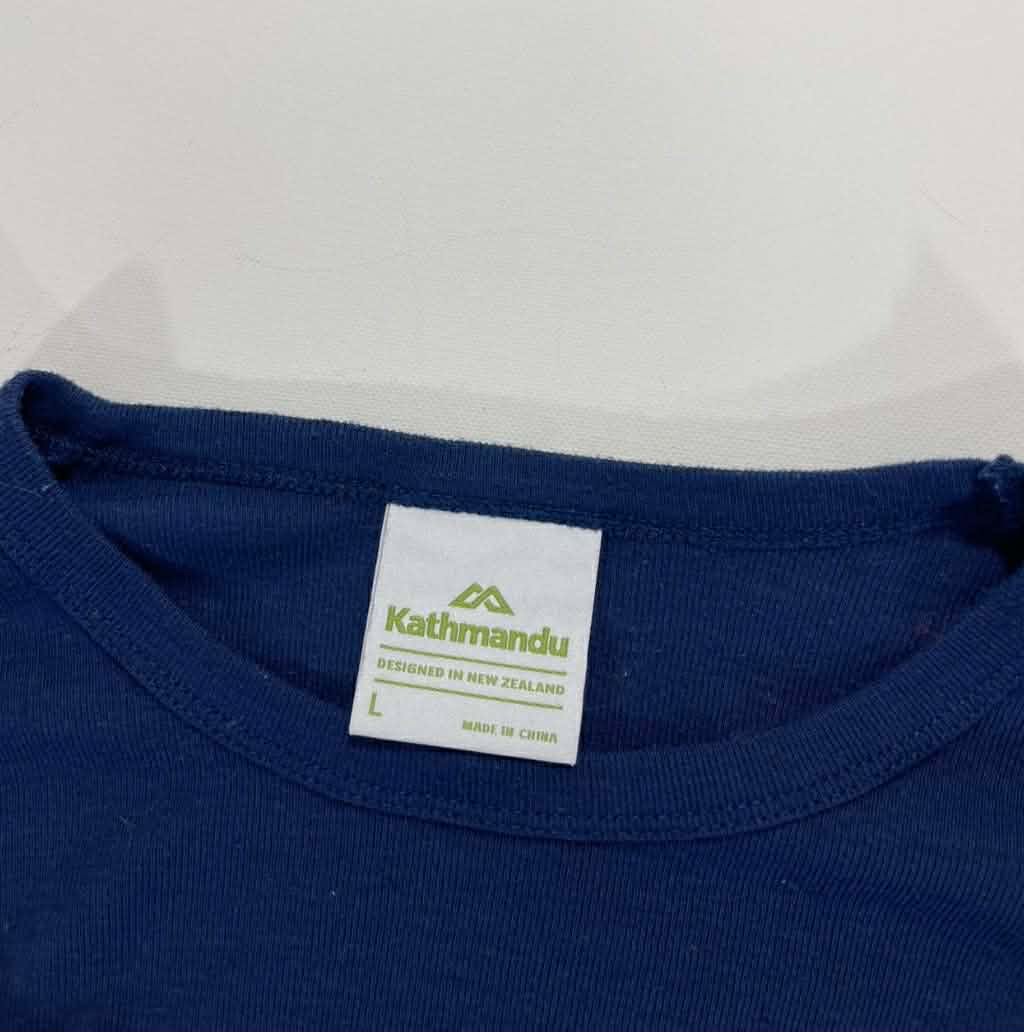 KATHMANDU BLUE LONG SLEEVED TOP (M-L)