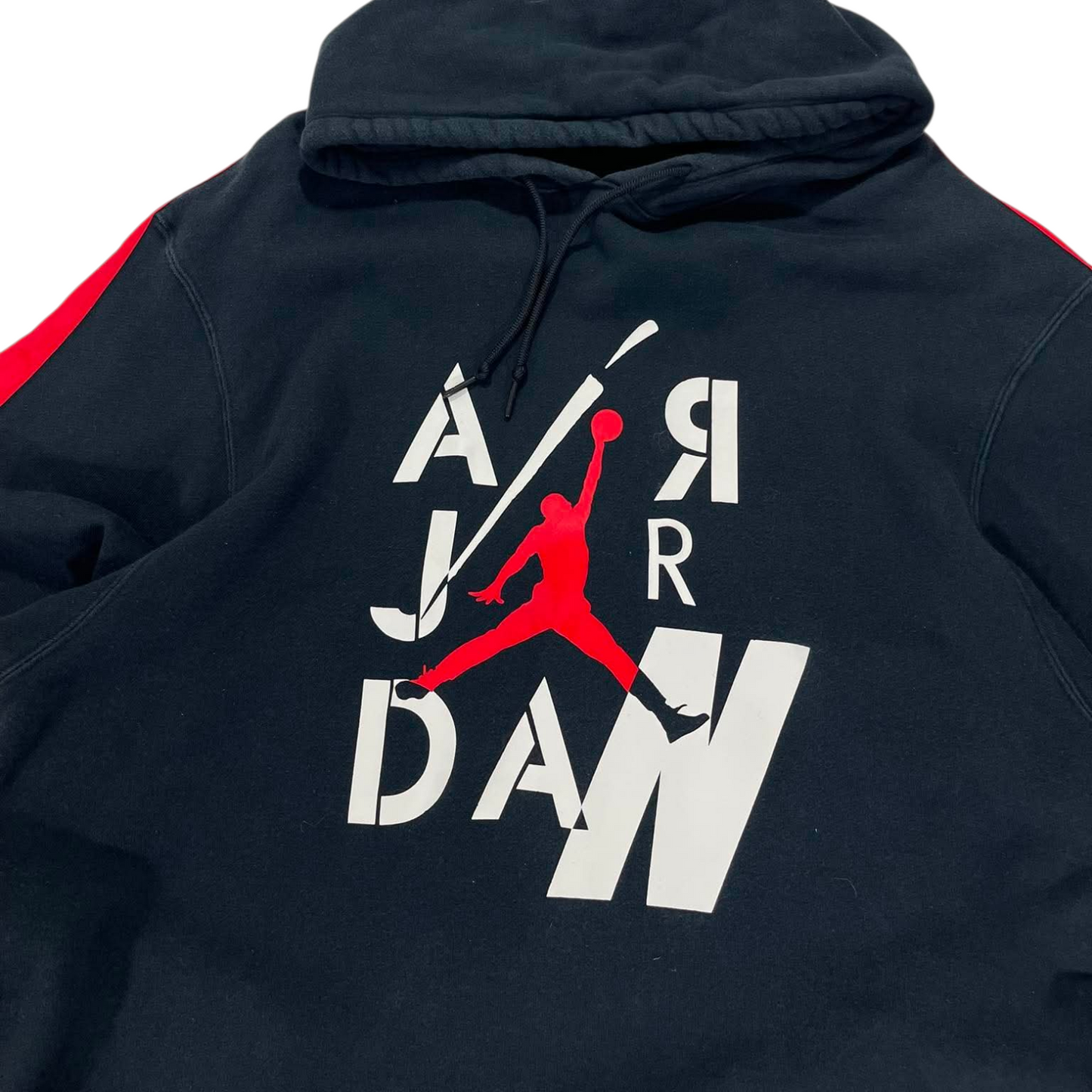 VINTAGE JORDAN BLACK AND RED HOODIE (XL)