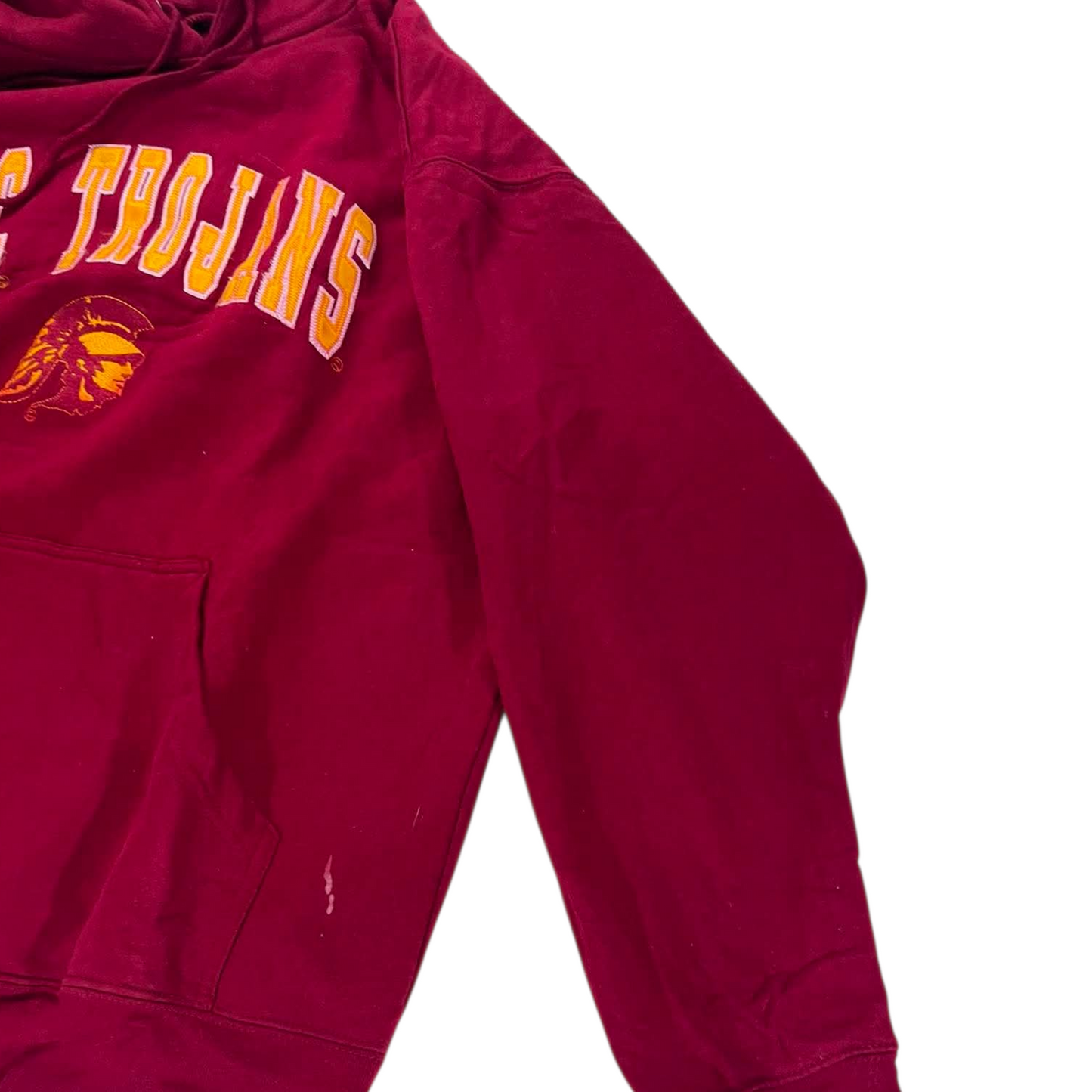 VINTAGE USC TROJANS RED HOODIE (XL)