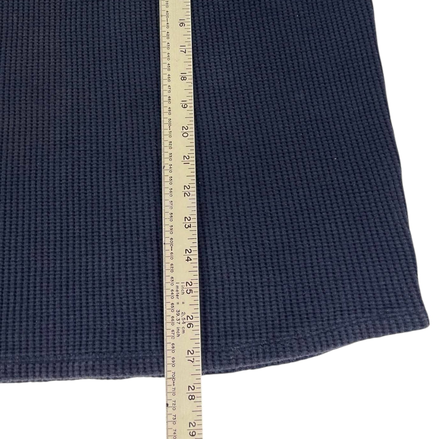 INDUSTRIE NAVY BLUE LONG SLEEVE POLO SHIRT WITH A RELAXED FIT (L)