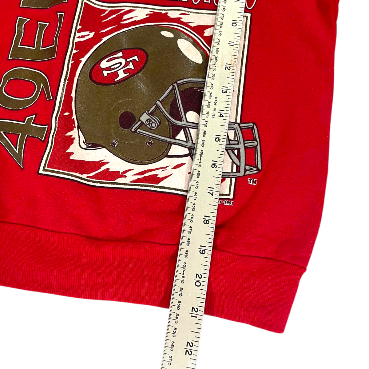VINTAGE SAN FRANCISCO 49ERS CREWNECK (BEST FIT SMALL)