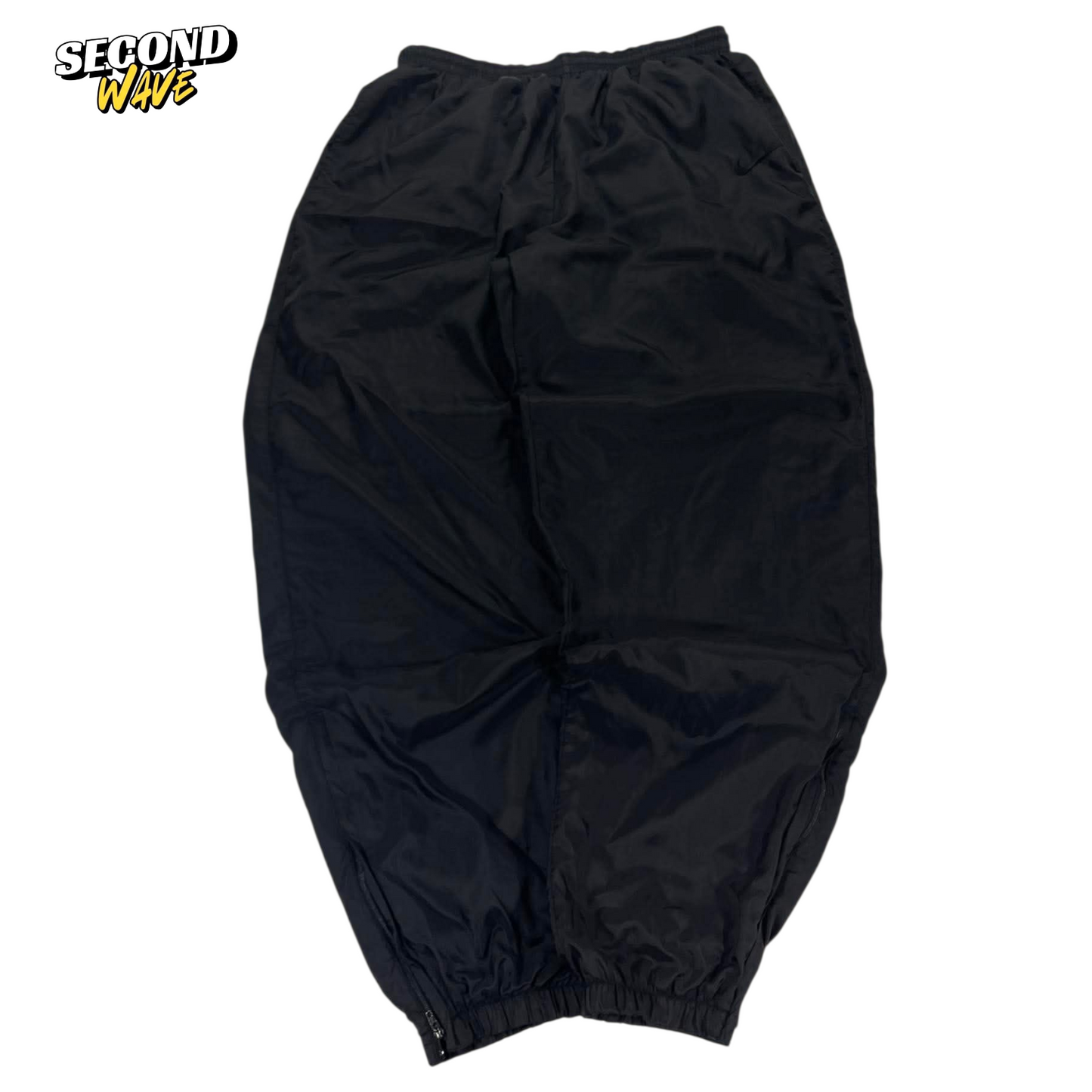 VINTAGE NIKE BLACK TRACK PANTS (L)