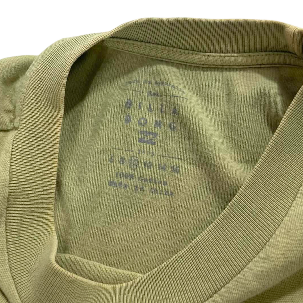 BILLABONG GREEN LONG SLEEVE (10 / XL)