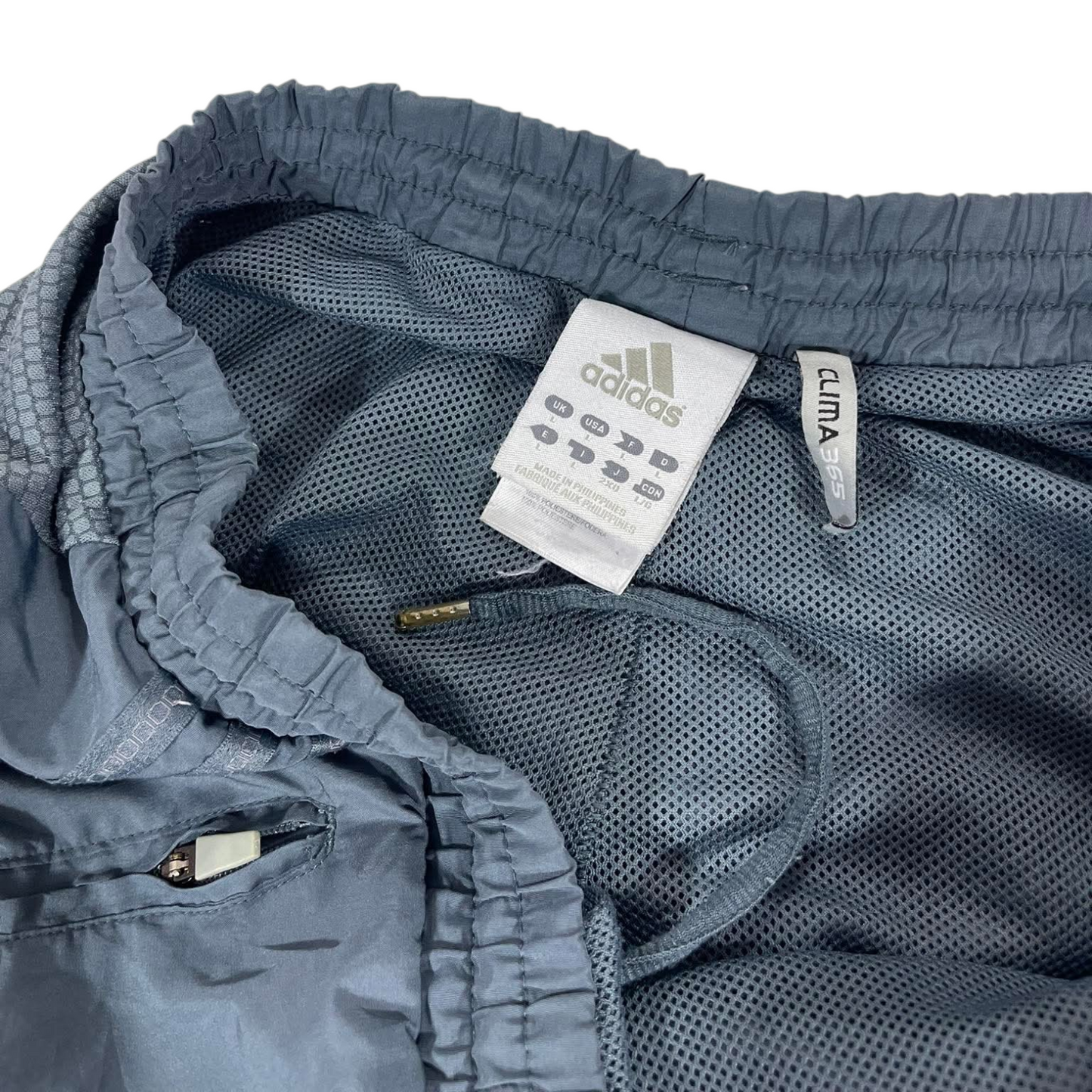 VINTAGE ADIDAS GREY TRACK PANTS (L)