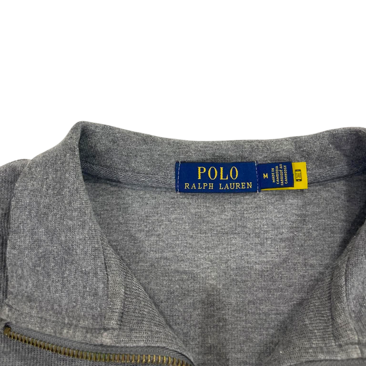 POLO RALPH LAUREN GRAY QUARTER ZIP (M)