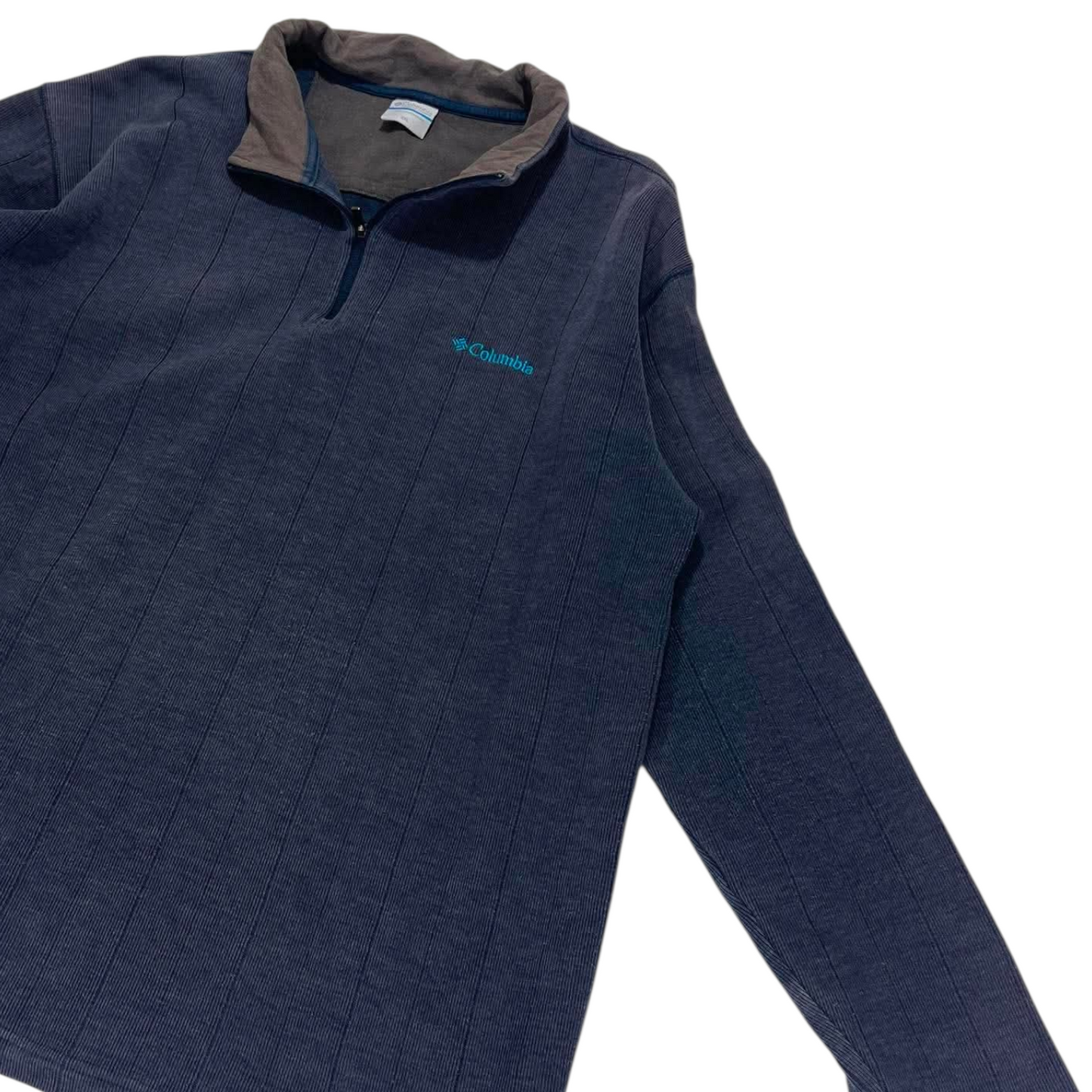 VINTAGE COLUMBIA BLUE QUARTER ZIP (L)