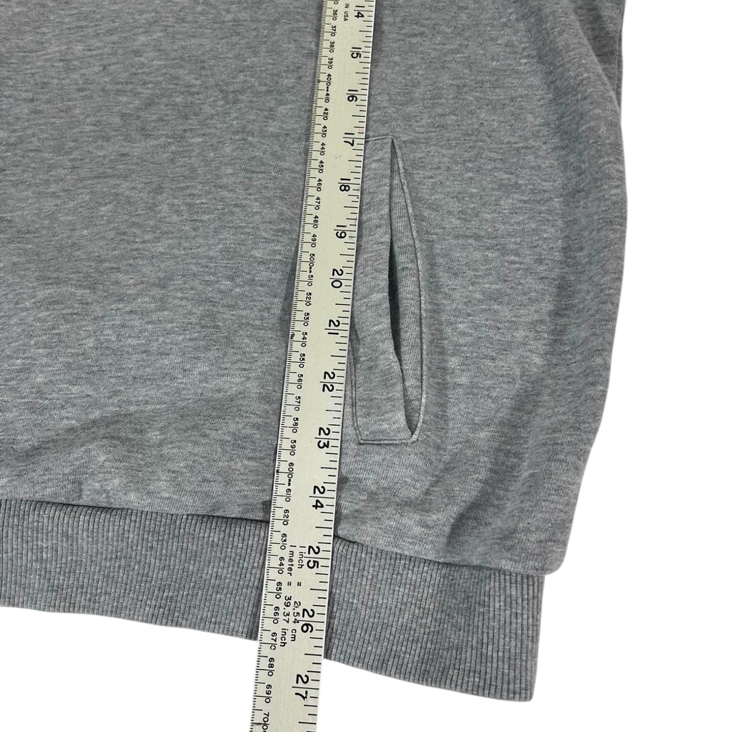 VINTAGE GREY NEW YORK YANKEES HOODIE (L)