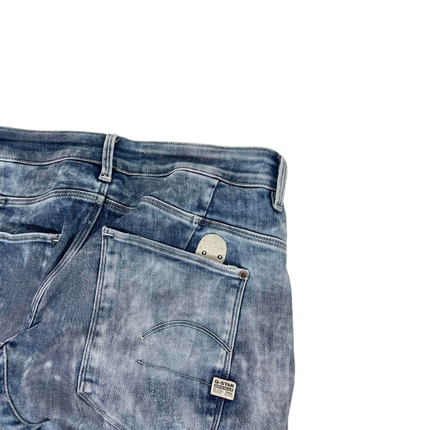 G-STAR RAW BLUE ACID WASH JEANS (30)