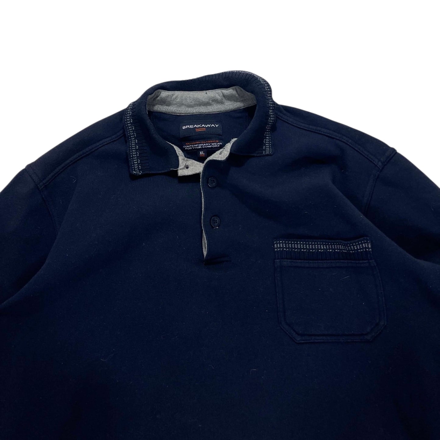 NAVY BLUE BREAKAWAY POLO LONGSLEEVE (XL)