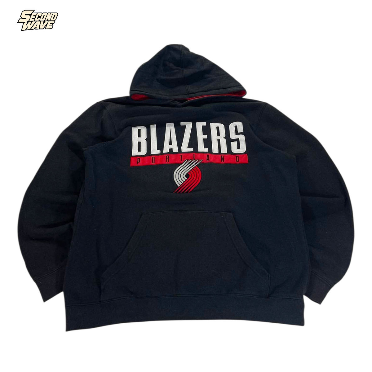 VINTAGE EMBROIDERED NBA PORTLAND BLAZERS HOODIE (S - M)