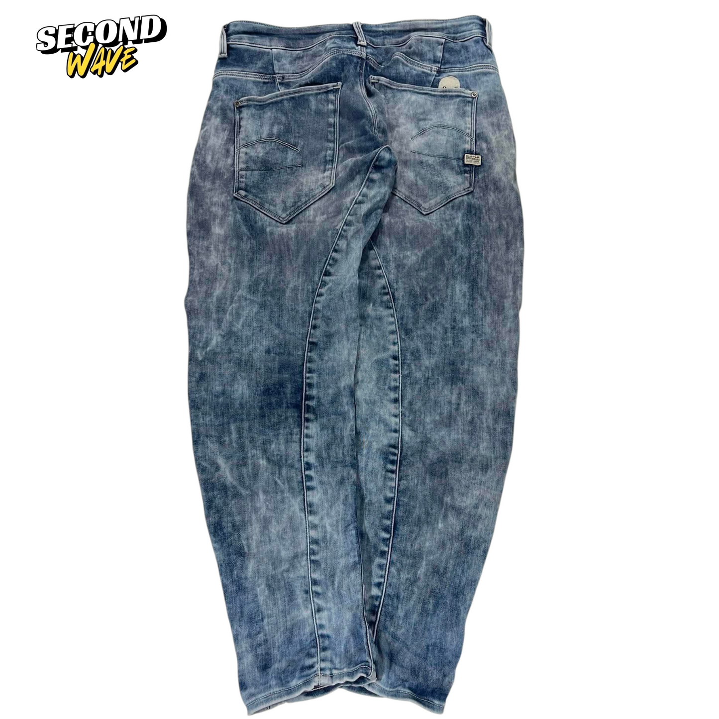 G-STAR RAW BLUE ACID WASH JEANS (30)