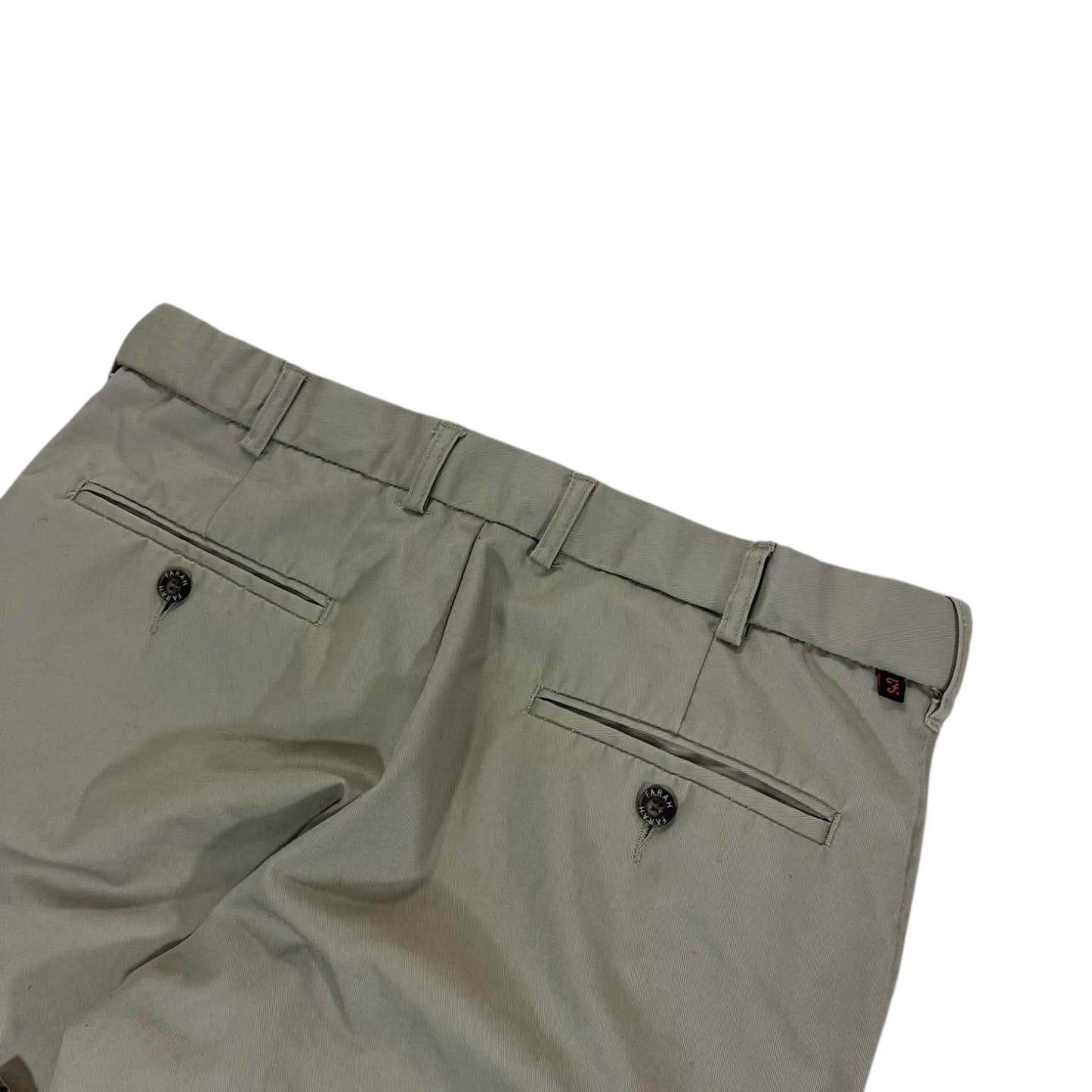VINTAGE FARAH TAN CHINO TROUSERS (32)