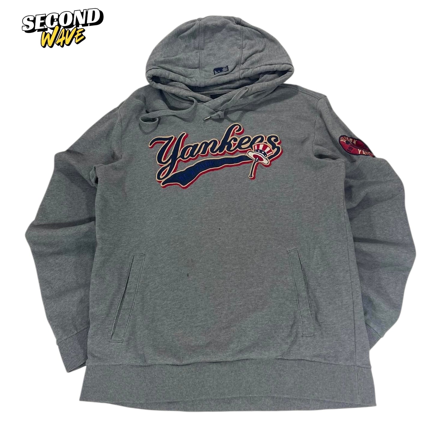MLB NEW YORK YANKEES GREY HOODIE (L)