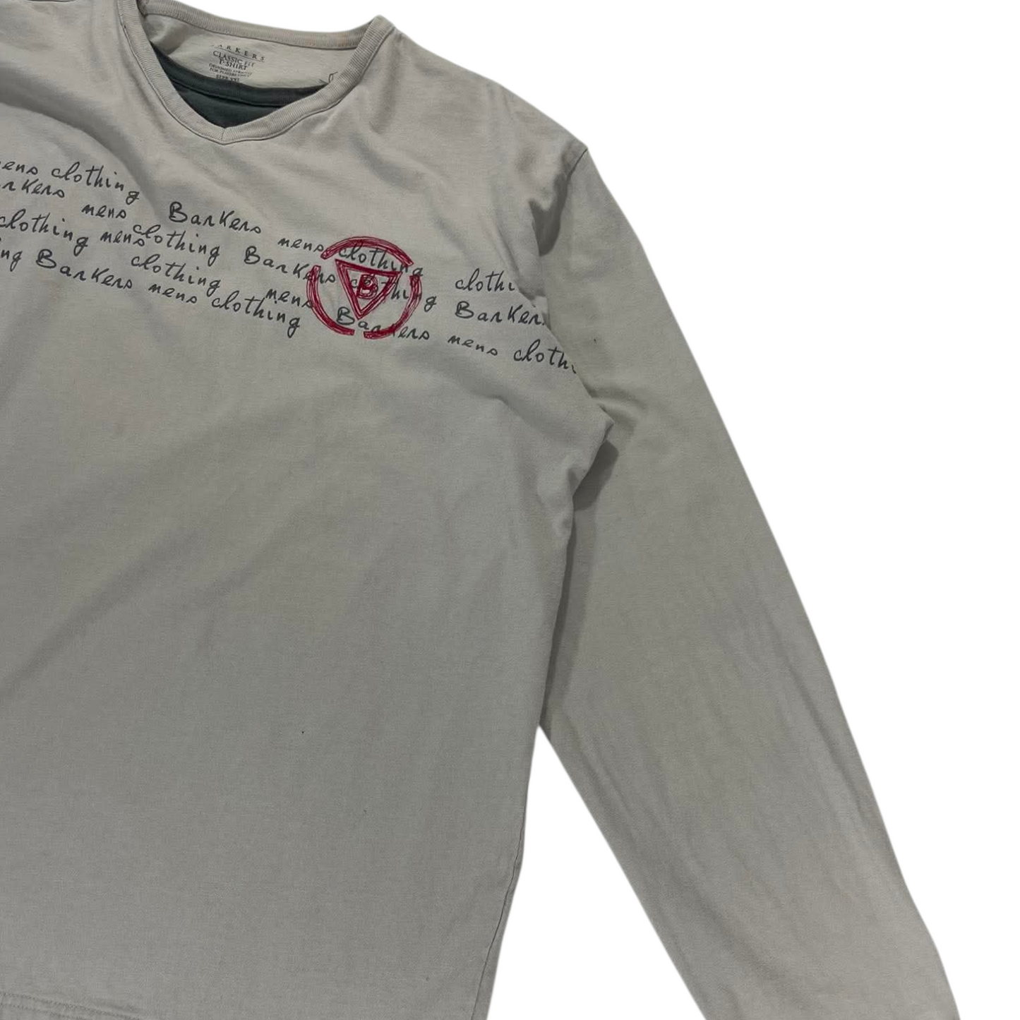 Y2K BARKERS LONG SLEEVE SHIRT WITH RED LOGO (XL-XXL)