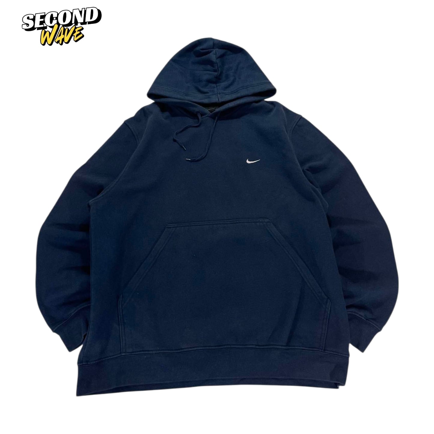 VINTAGE NIKE NAVY BLUE HOODIE (L)
