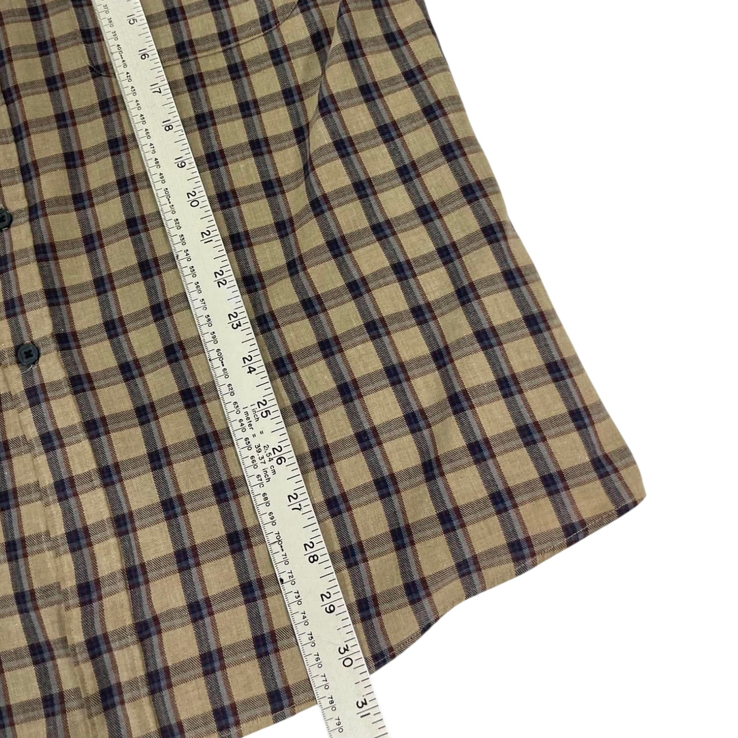 VINTAGE BISLEY FISHERMAN CHECK SHIRT (M)