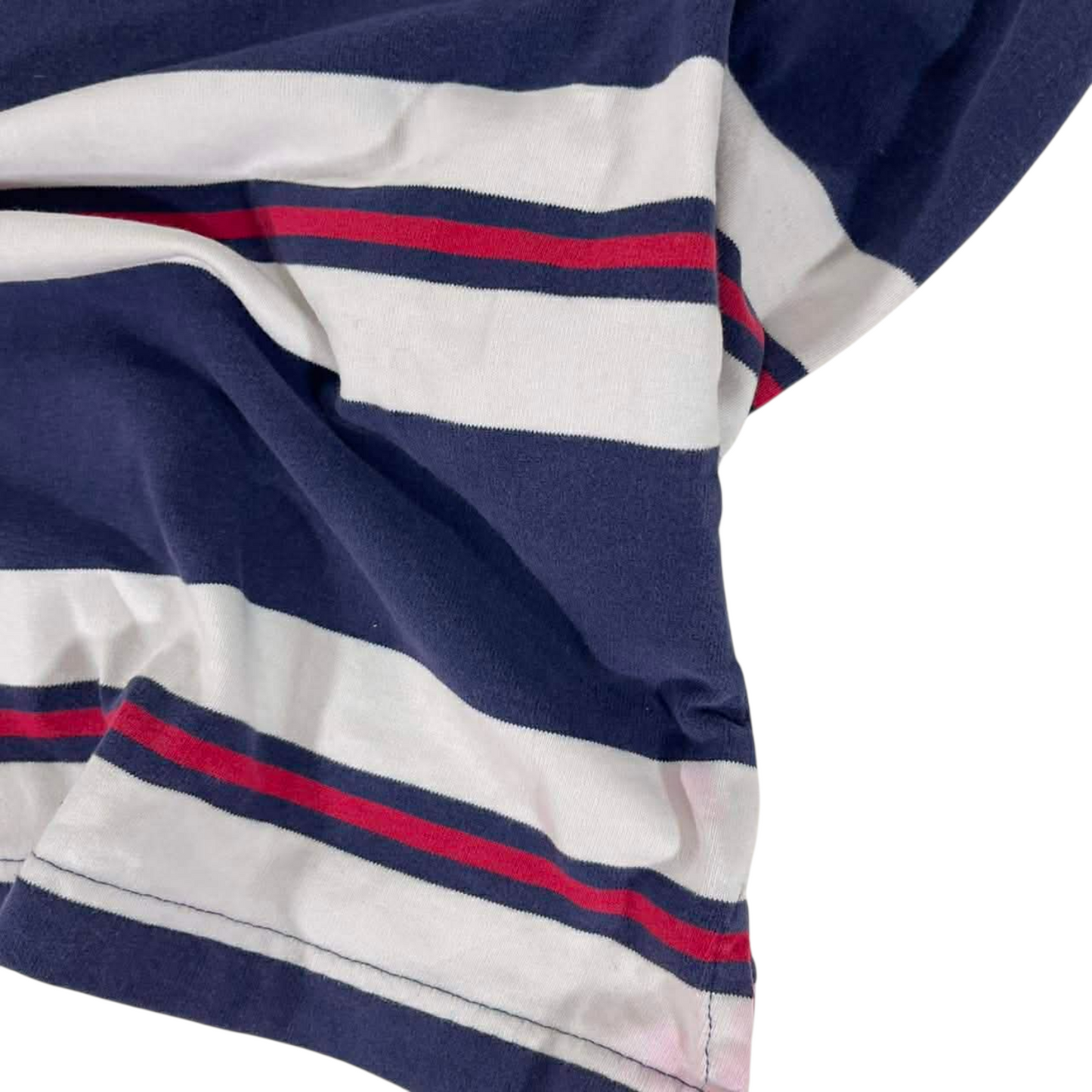WRANGLER NAVY BLUE STRIPED QUARTER ZIP SWEATSHIRF (10)