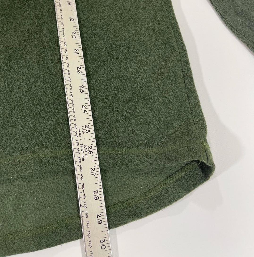 HUNTING & FISHING GREEN QUARTER ZIP FLEECE (M)