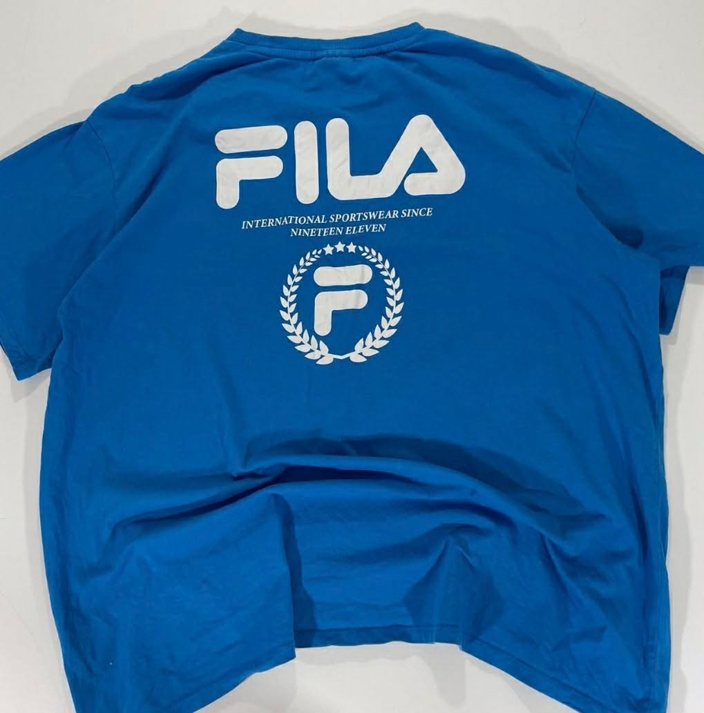 VINTAGE FILA BLUE SPORTSWEAR T-SHIRT (L-XL)