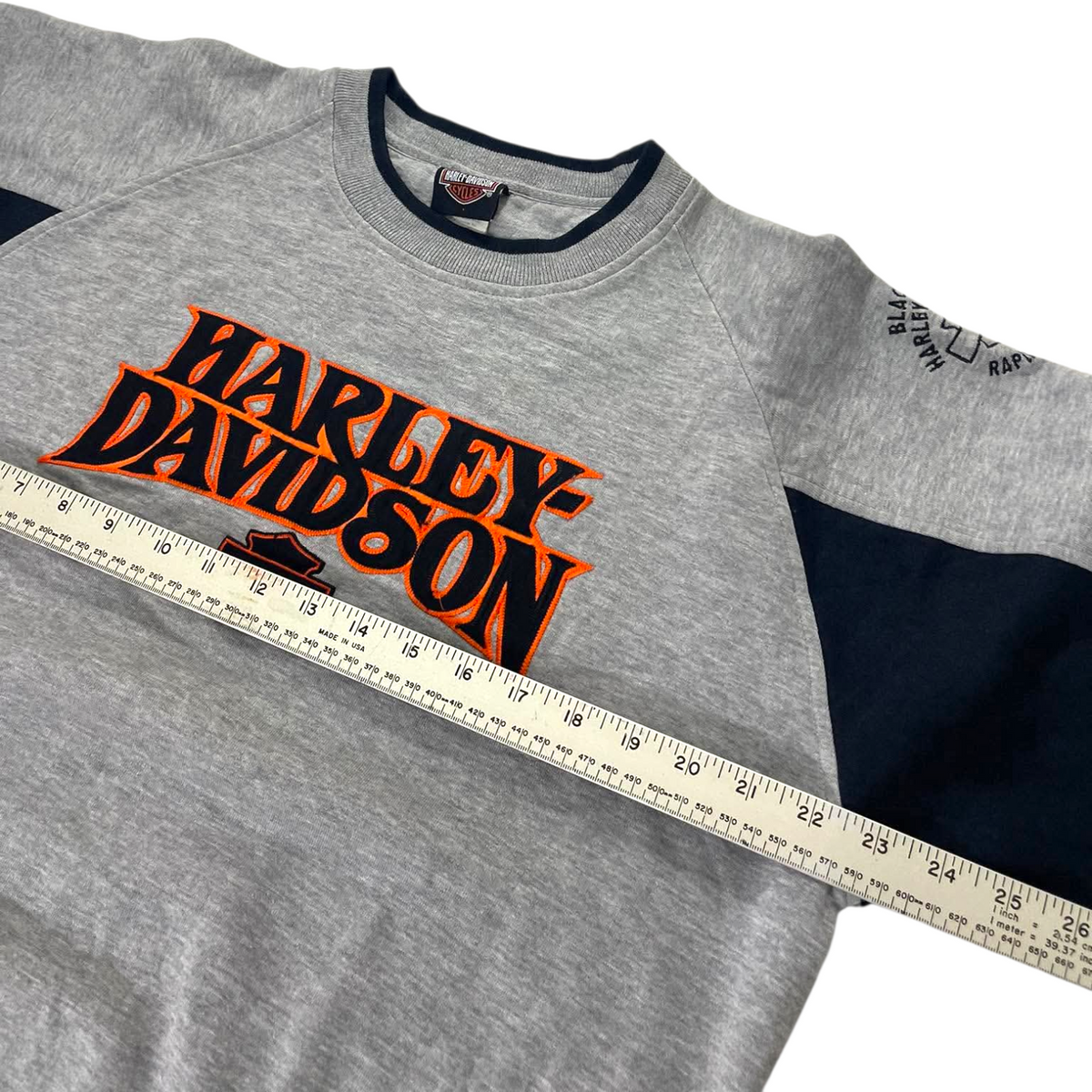 VINTAGE HARLEY DAVIDSON GRAY CREWNECK (L)