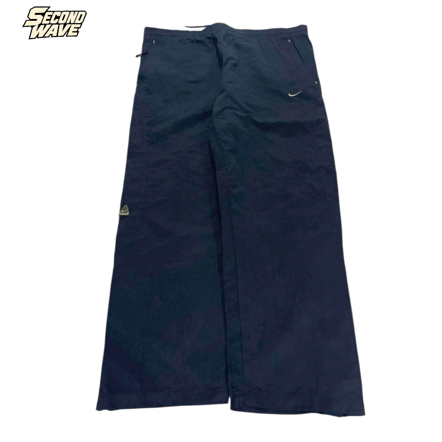 Y2K NIKE NAVY BLUE TRACK PANTS ¹ (BEST FIT L - XL)