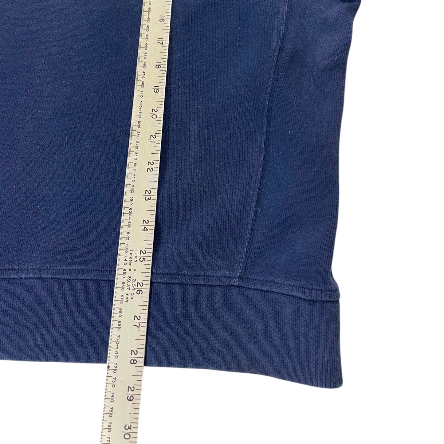 VINTAGE BIG PONY POLO RALPH LAUREN NAVY BLUE QUARTER ZIP (L)