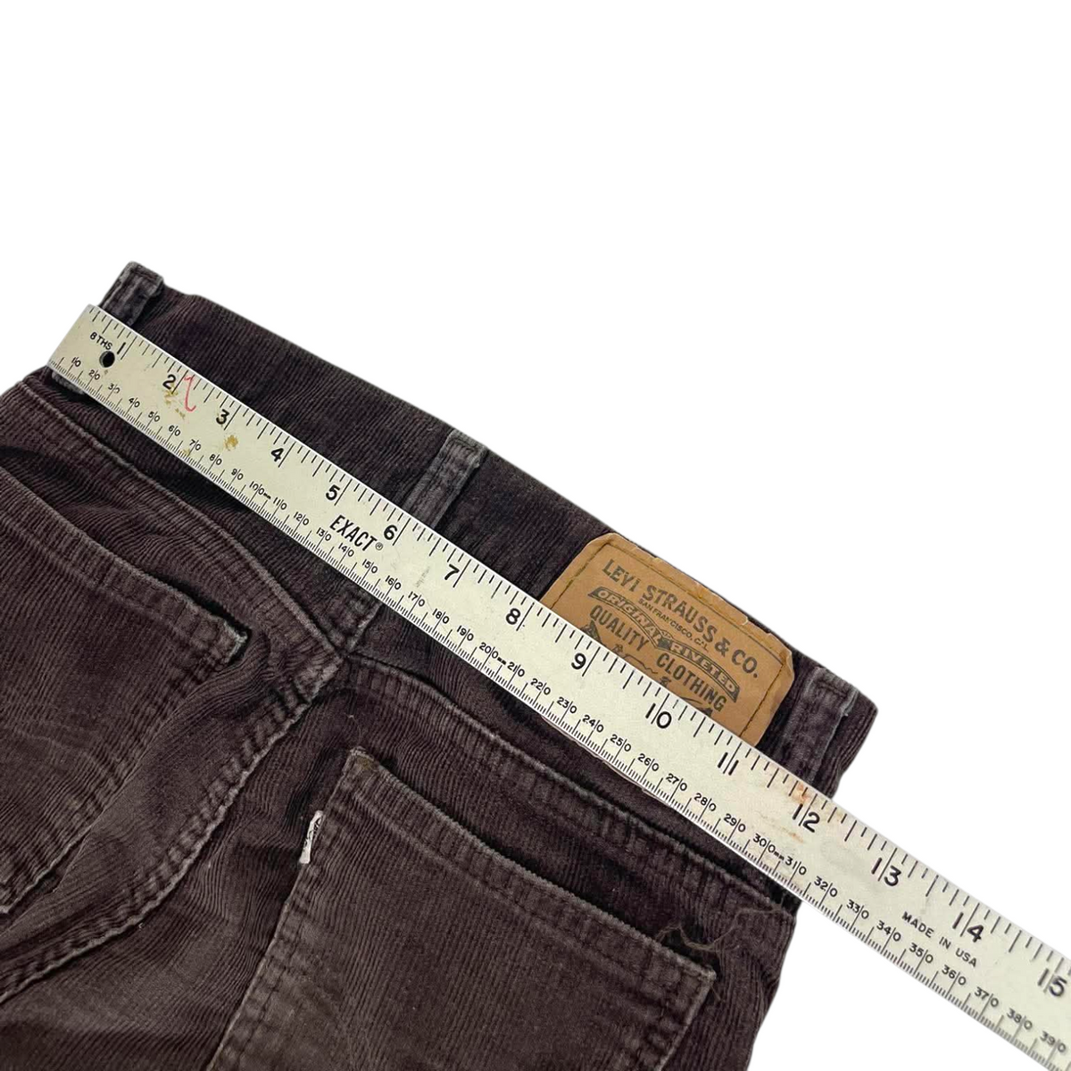 LEVI'S 505 BROWN CORDUROY PANTS (24)
