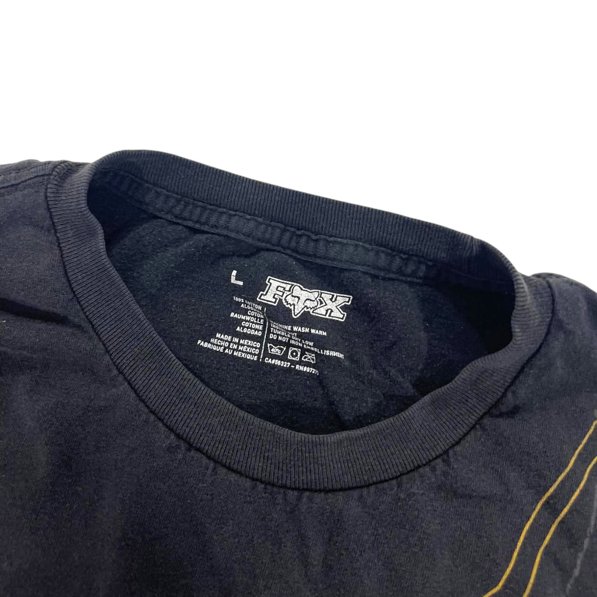 Y2K FOX RACING BLACK T-SHIRT (L)