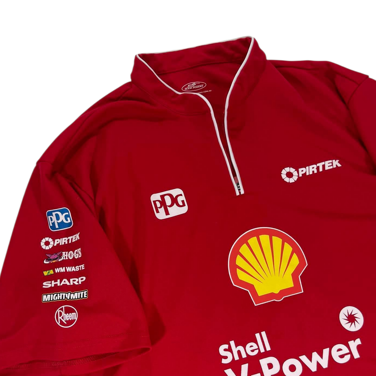 RED SHELL V-POWER RACING POLO SHIRT (XL)