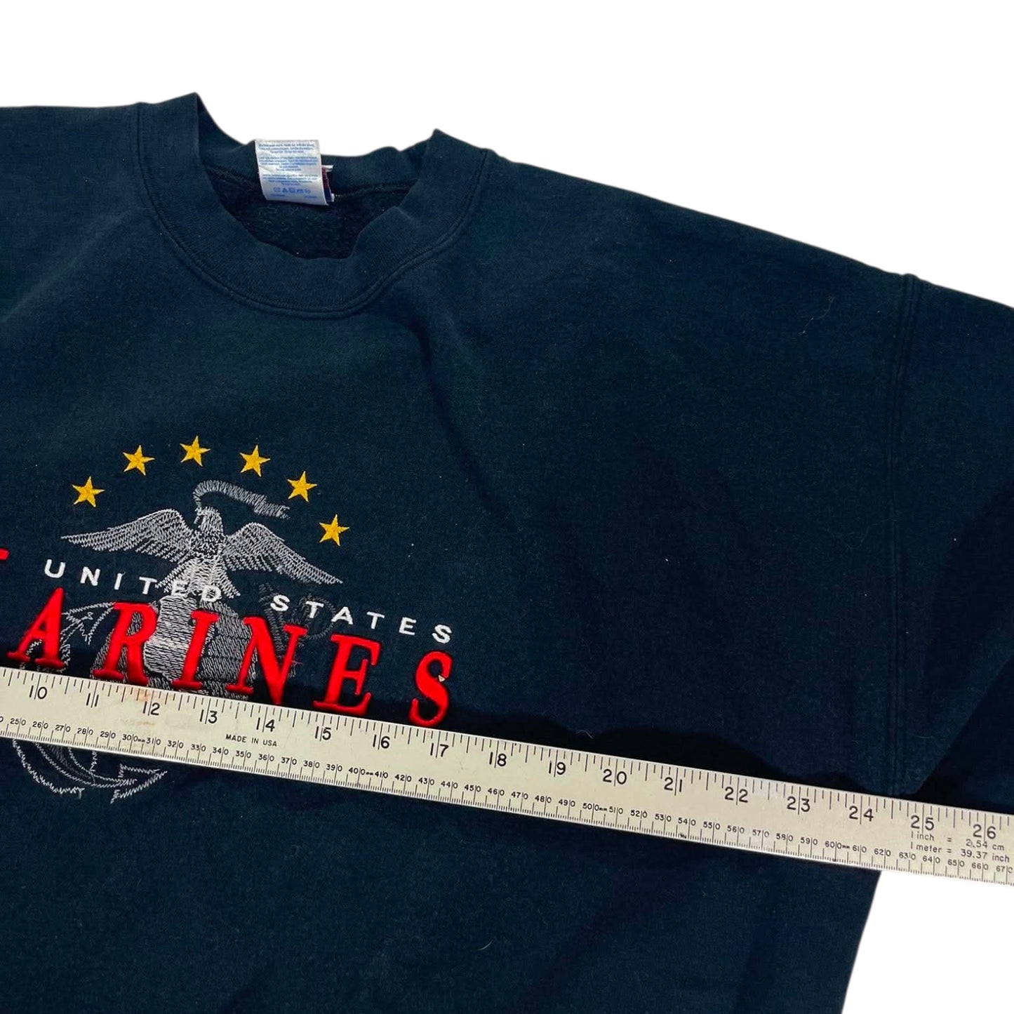 90S MARINES BLACK CREWNECK (XL)