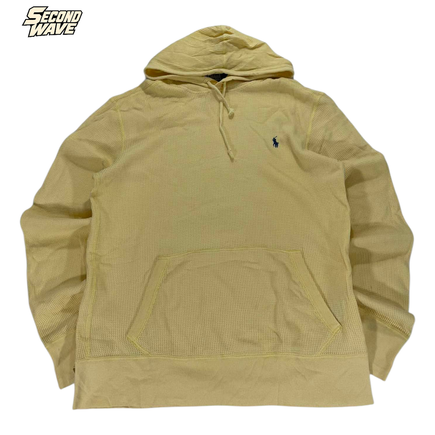 100% COTTON POLO RALPH LAUREN YELLOW HOODIE (BEST FIT M)