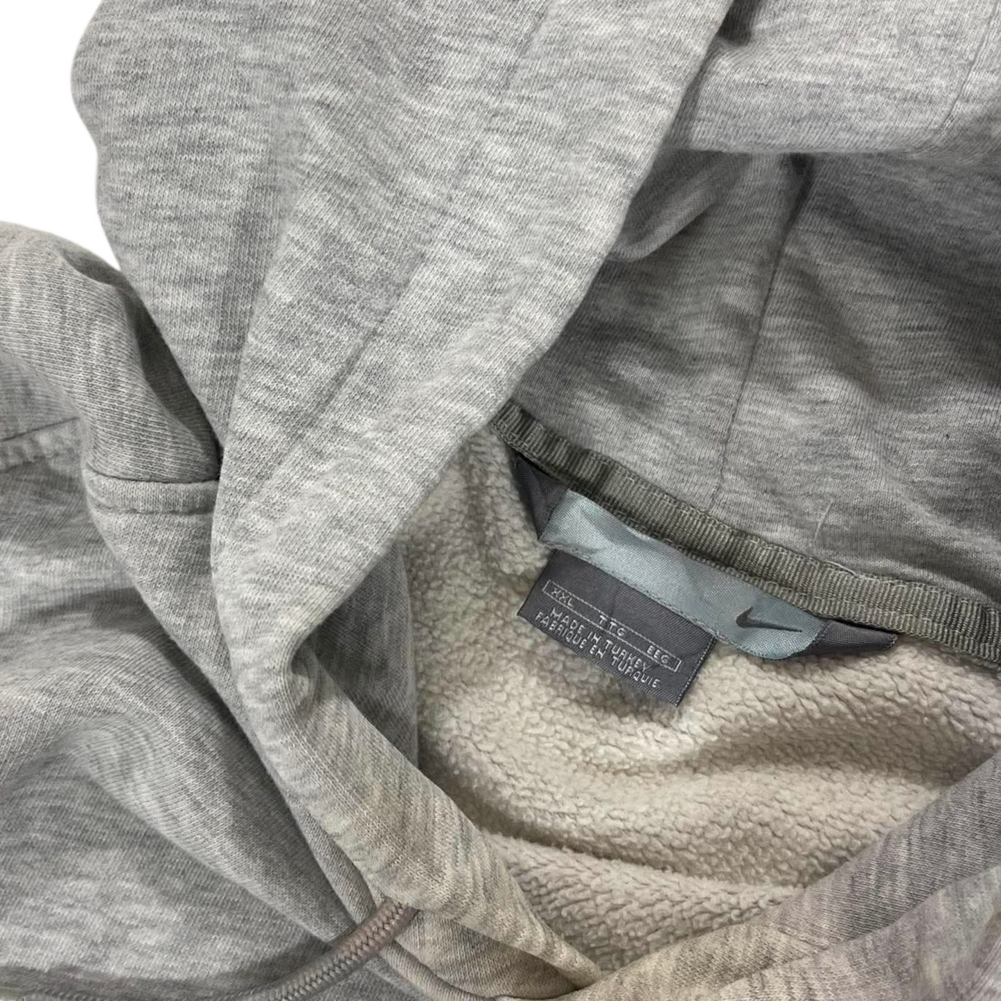 VINTAGE SPELLOUT NIKE GREY HOODIE (XXL)